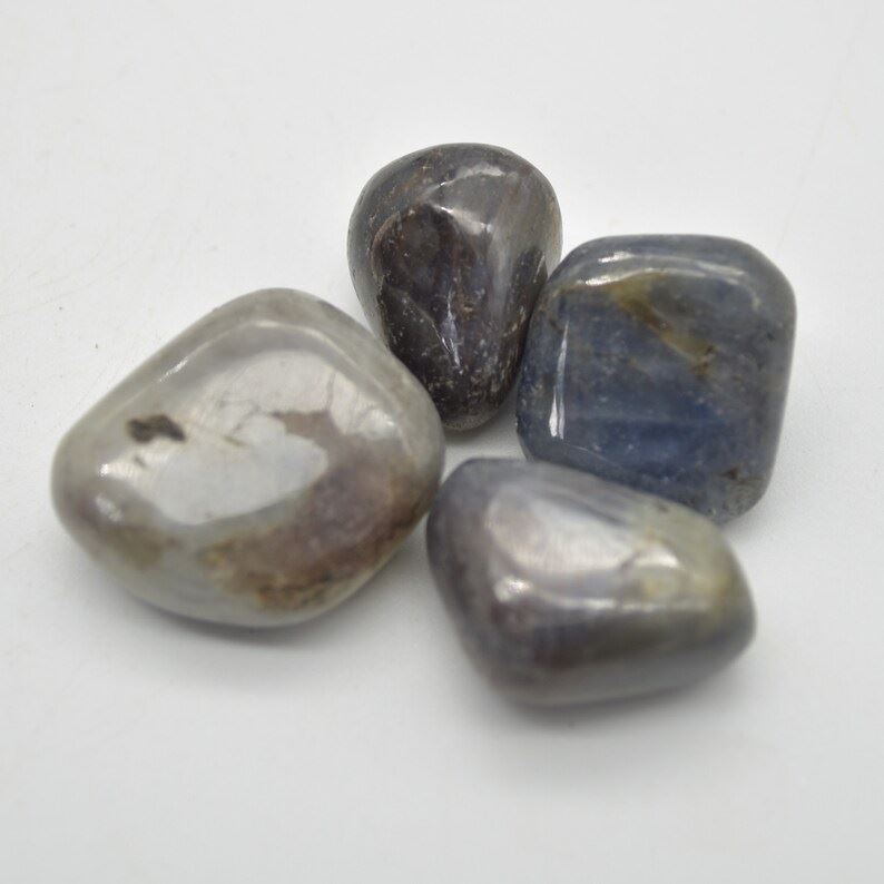 Iolite Tumbled Pebble Stones - 4 Count #01