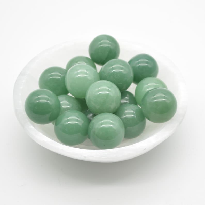 Green Aventurine Sphere Ball - 2cm - 1 or 4 Count - Image 2