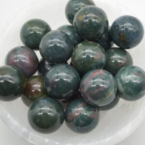 Bloodstone Sphere Ball - 2cm - 1 or 4 Count