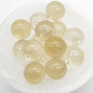 Pale Smoky Quartz Sphere Ball - 2cm - 1 or 4 Count