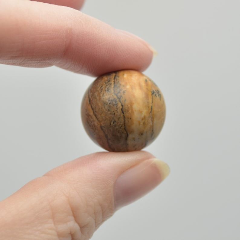 Picture Jasper Sphere Ball - 2cm - 1 or 4 Count - Image 4