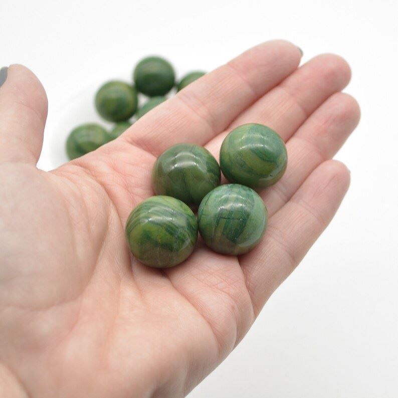 African Jade Sphere Ball - 2cm - 1 or 4 Count - Image 5