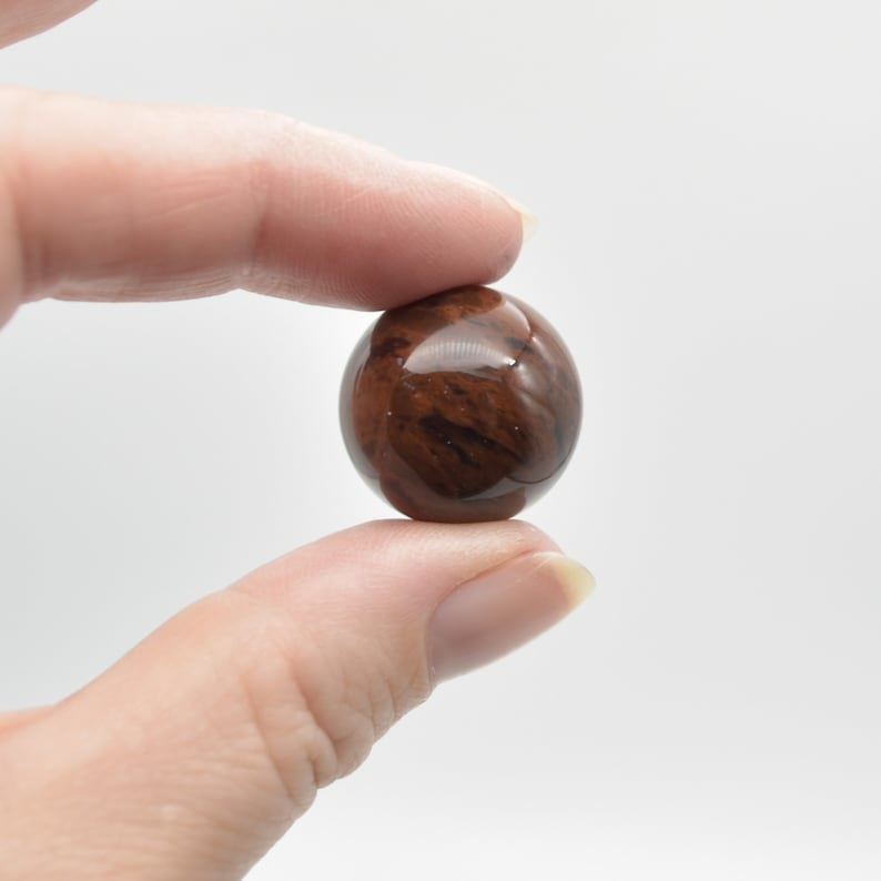 Mahogany Obsidian Sphere Ball - 2cm - 1 or 4 Count - Image 4