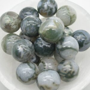 Tree Agate Sphere Ball - 2cm - 1 or 4 Count