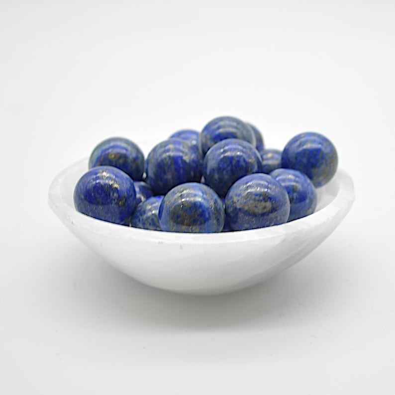 Lapis Lazuli Sphere Ball - 2cm - 1 or 4 Count - Image 3