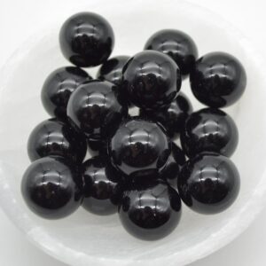 Black Obsidian Sphere Ball - 2cm - 1 or 4 Count