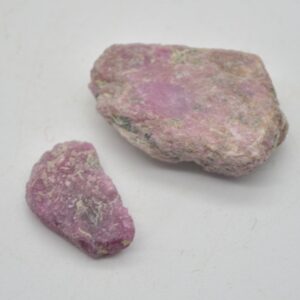 Raw Ruby Specimen Rocks - 2 Count - Lot 14