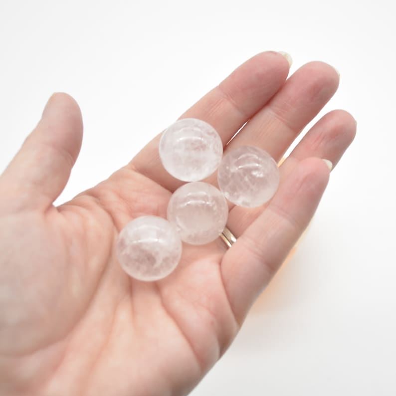 Clear Quartz Sphere Ball - 2cm - 1 or 4 Count - Image 5