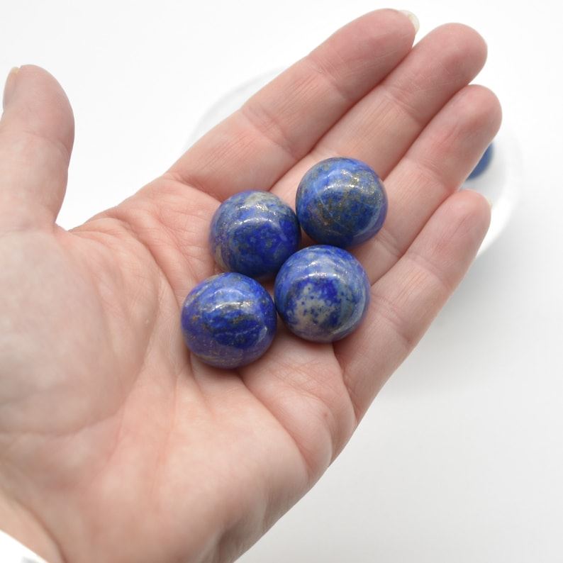 Lapis Lazuli Sphere Ball - 2cm - 1 or 4 Count - Image 5