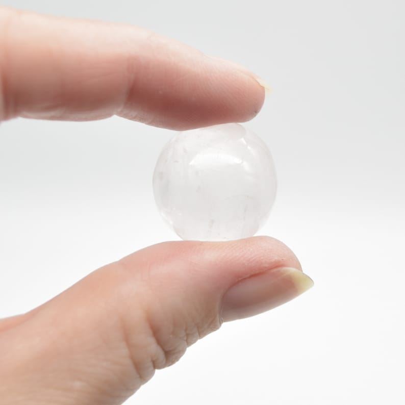 Clear Quartz Sphere Ball - 2cm - 1 or 4 Count - Image 4