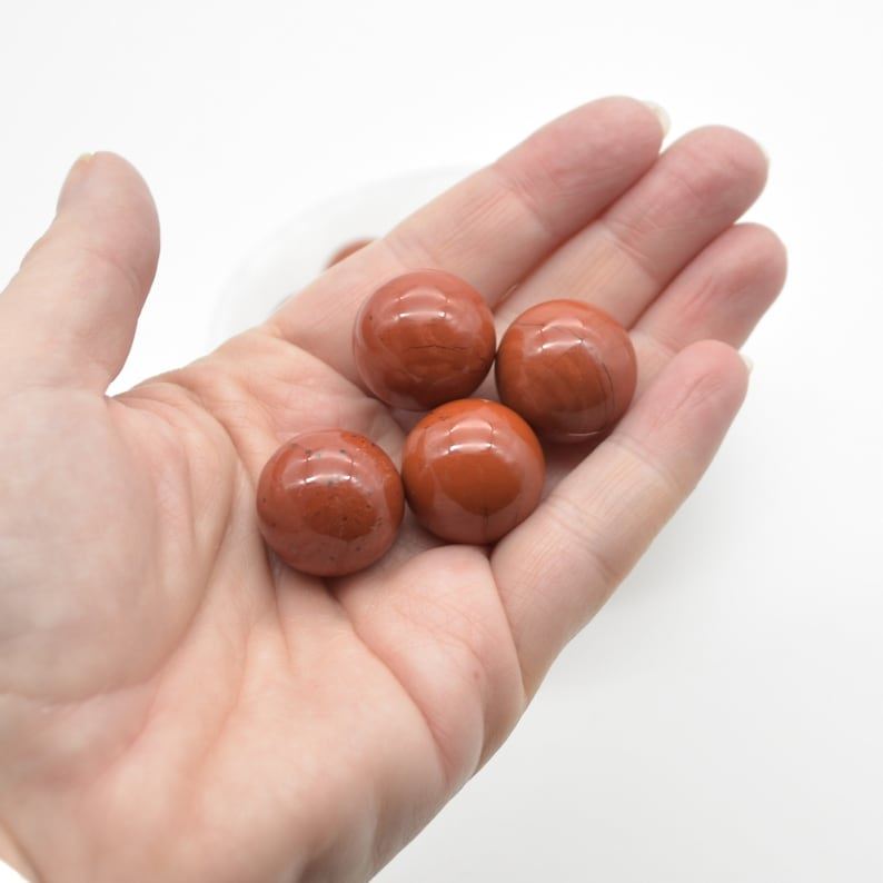 Red Jasper Sphere Ball - 2cm - 1 or 4 Count - Image 4