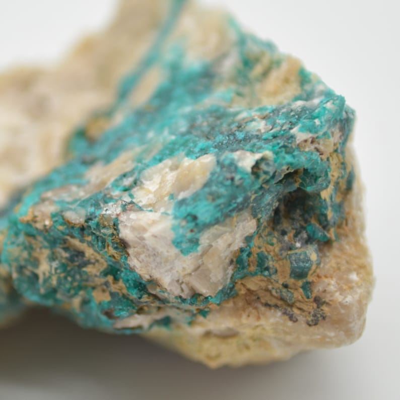 Raw Dioptase Specimen Rock - 88 grams