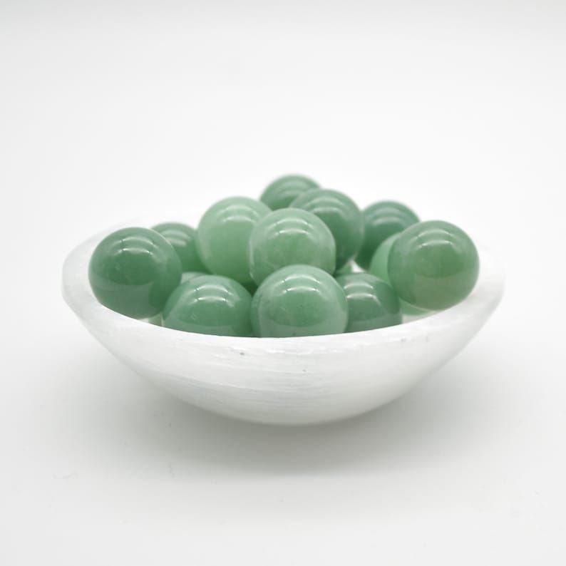Green Aventurine Sphere Ball - 2cm - 1 or 4 Count - Image 3