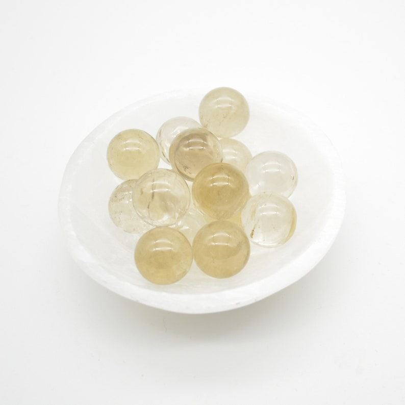 Pale Smoky Quartz Sphere Ball - 2cm - 1 or 4 Count - Image 2