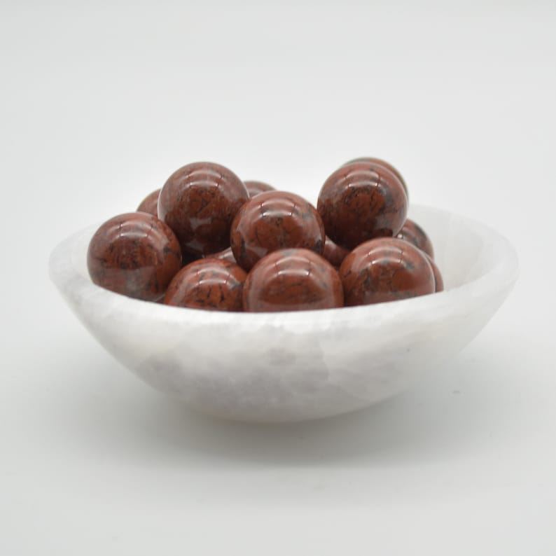 Poppy Jasper Sphere Ball - 2cm - 1 or 4 Count - Image 3