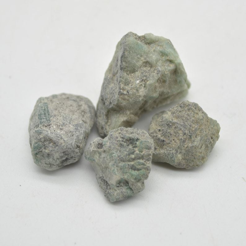Raw Emerald Specimen Rocks - 4 Count - lot 06
