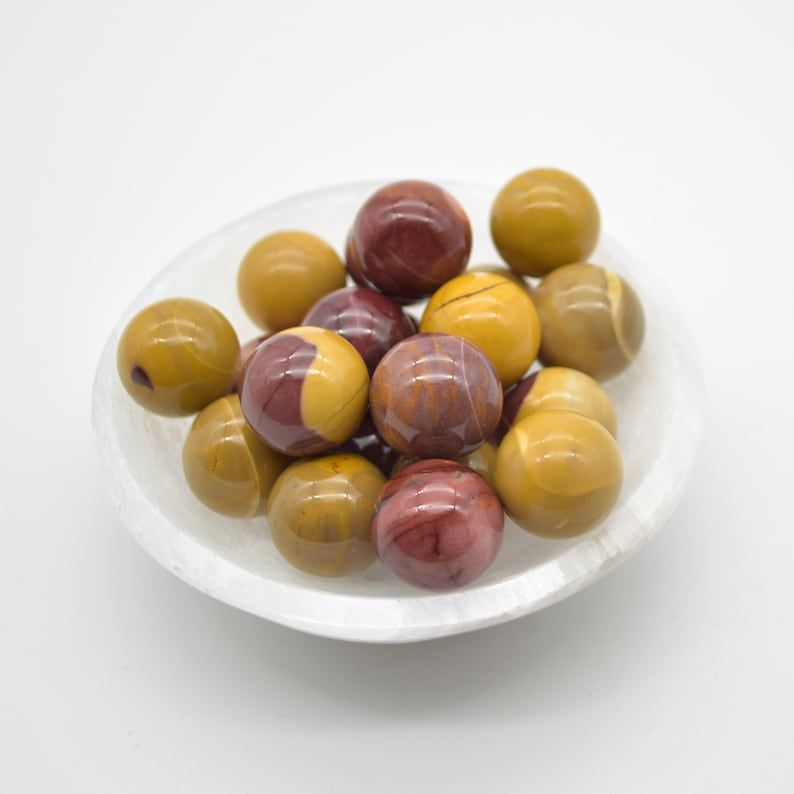 Mookite Mookaite Sphere Ball - 2cm - 1 or 4 Count - Image 2