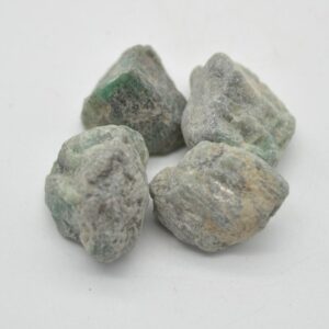 Raw Emerald Specimen Rocks - 4 Count - lot 03