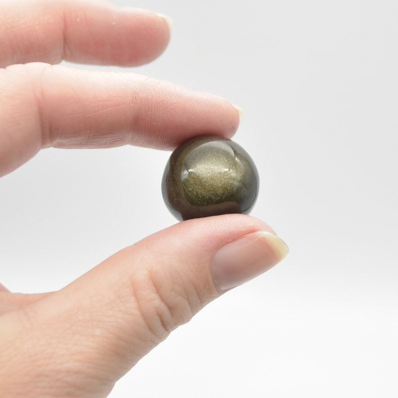 Golden Sheen Obsidian Sphere Ball - 2cm - 1 or 4 Count - Image 4