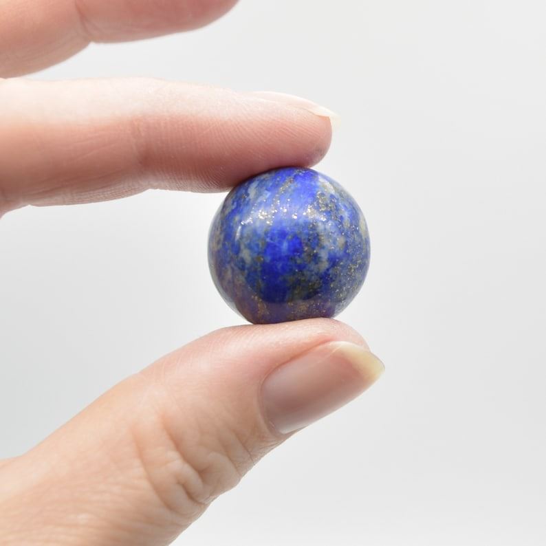 Lapis Lazuli Sphere Ball - 2cm - 1 or 4 Count - Image 4