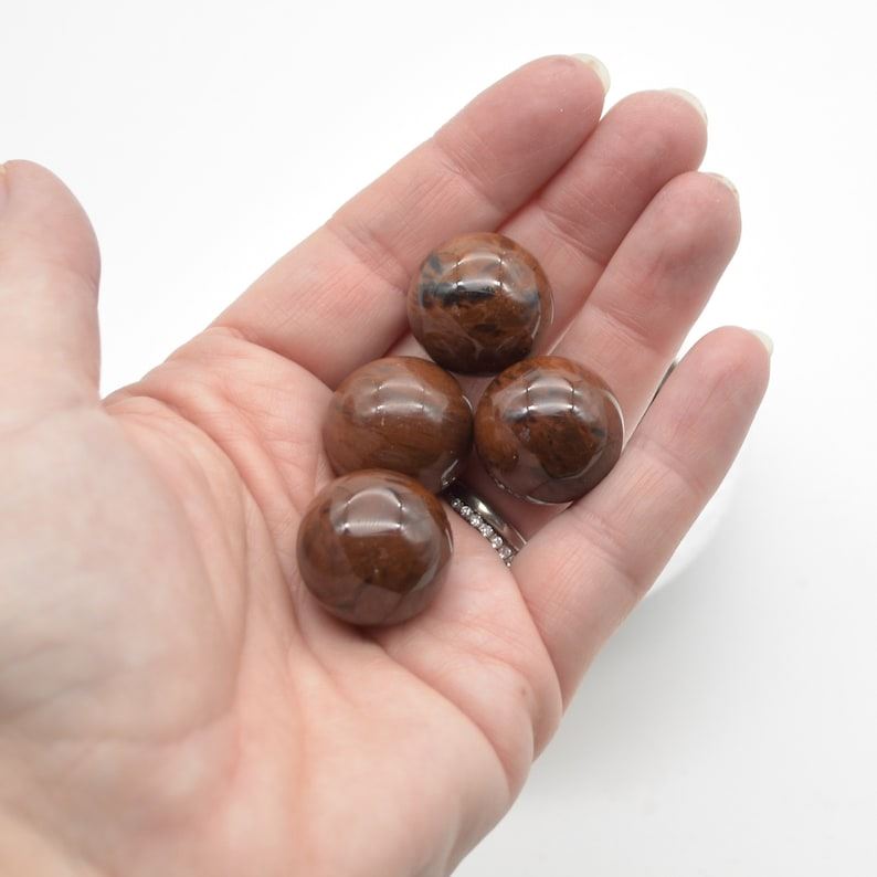 Mahogany Obsidian Sphere Ball - 2cm - 1 or 4 Count - Image 5