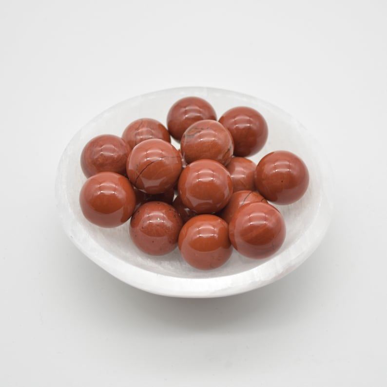 Red Jasper Sphere Ball - 2cm - 1 or 4 Count - Image 2