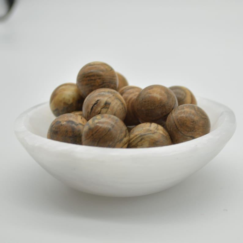 Picture Jasper Sphere Ball - 2cm - 1 or 4 Count - Image 3