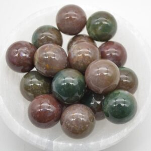 Indian Agate Sphere Ball - 2cm - 1 or 4 Count