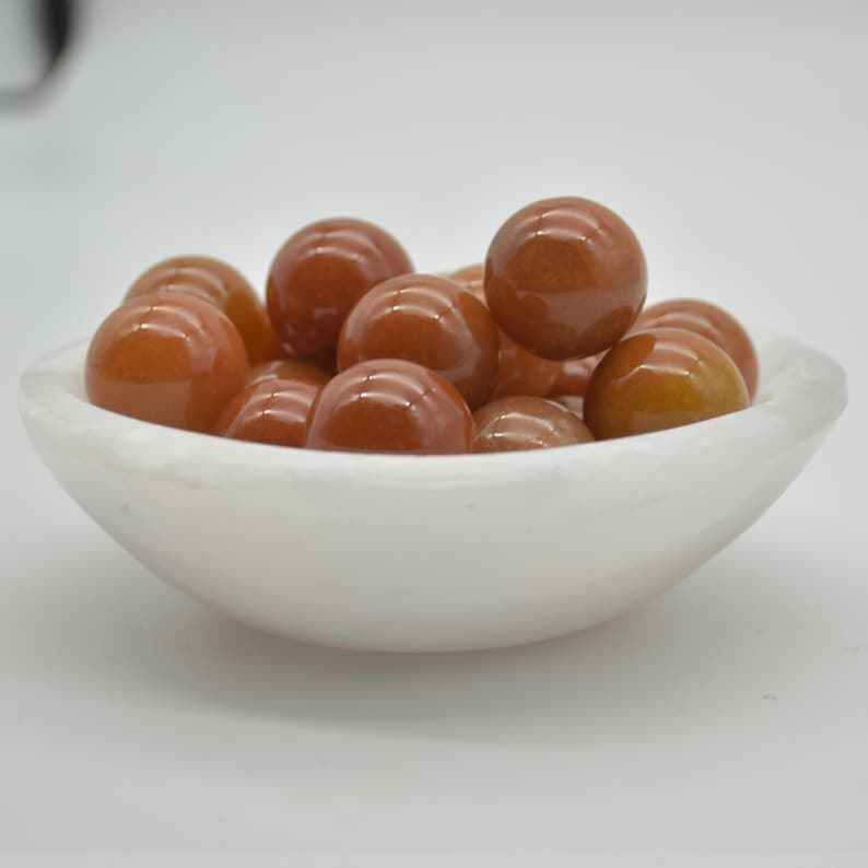 Red Aventurine Sphere Ball - 2cm - 1 or 4 Count - Image 2