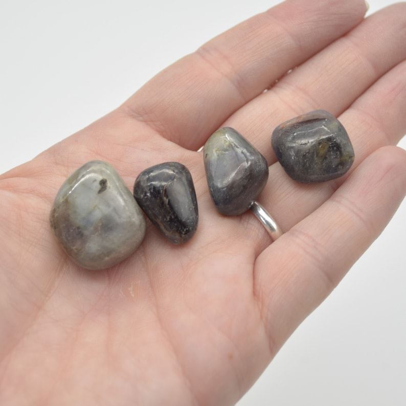 Iolite Tumbled Pebble Stones - 4 Count #01 - Image 4