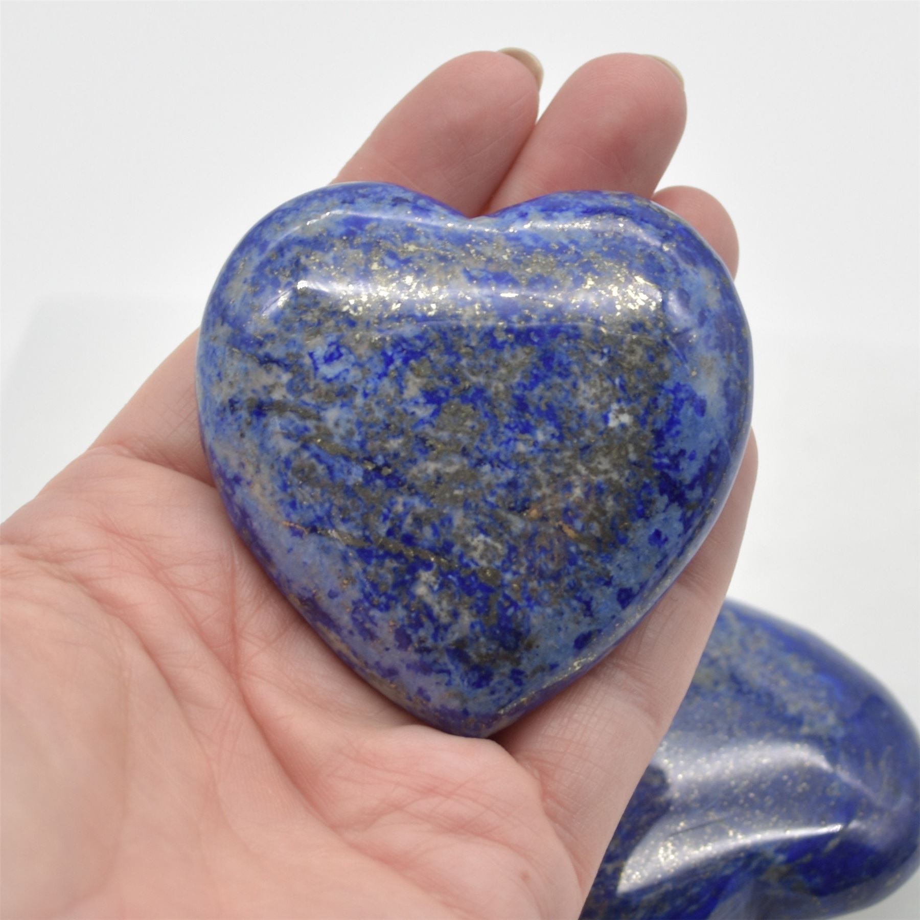 Lapis Lazuli Crystal Heart - 6cm - 1 Count - Image 4