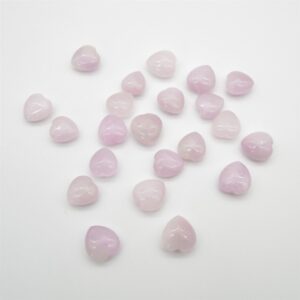 4 Kunzite Mini Hearts - 1cm