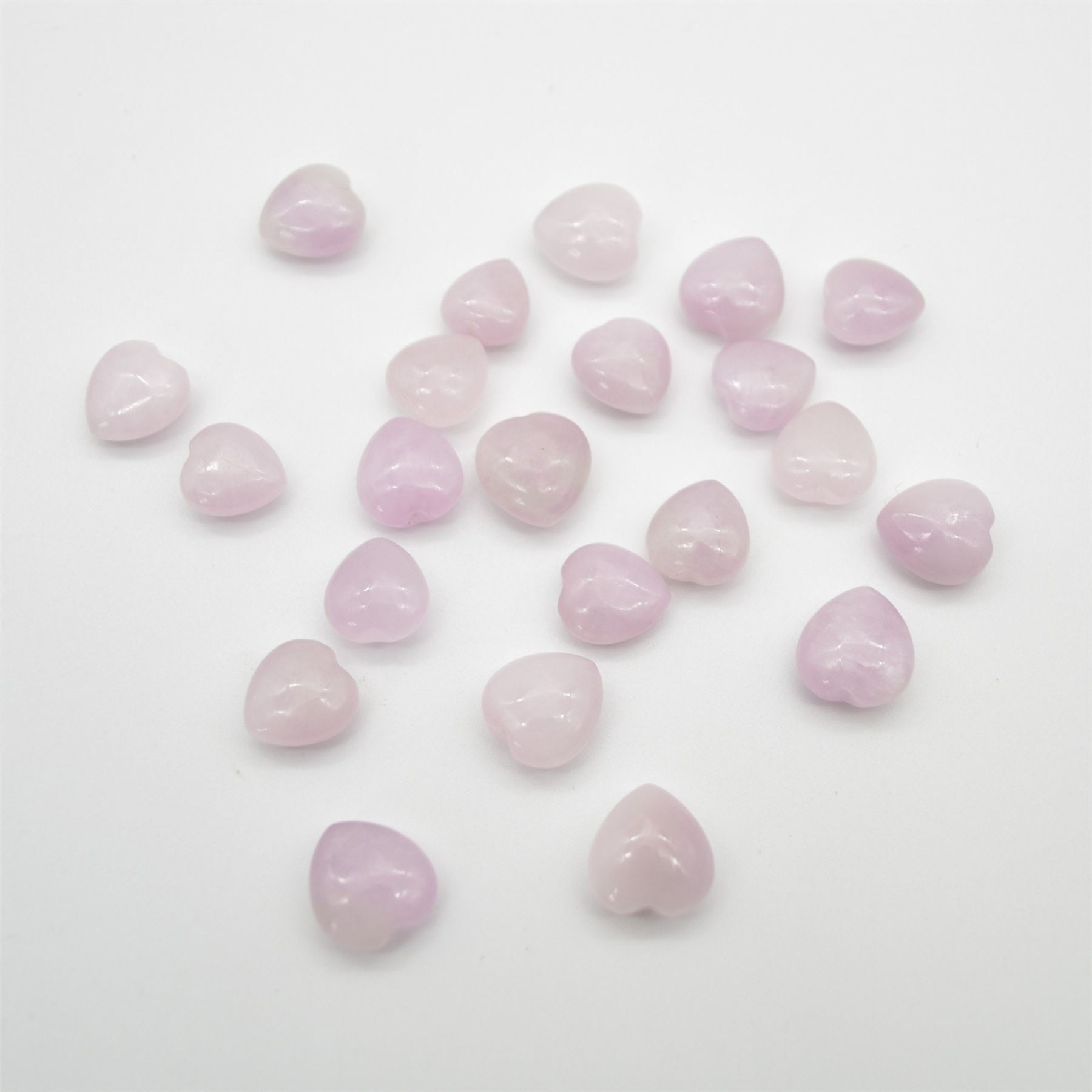 4 Kunzite Mini Hearts - 1cm