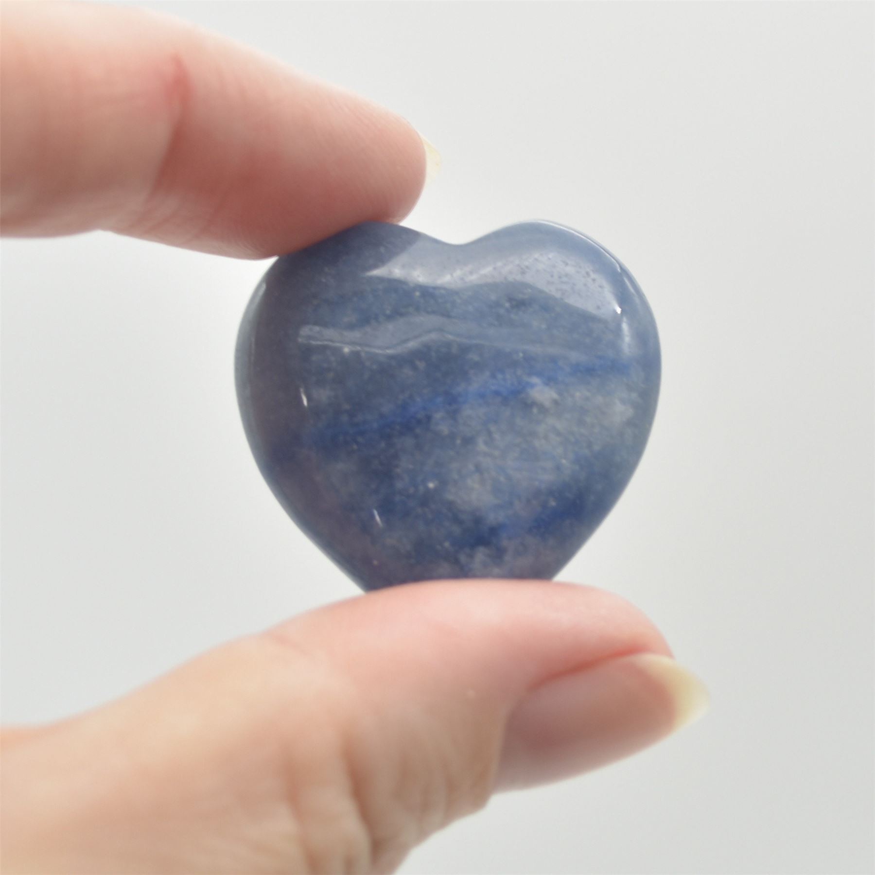 Blue Aventurine Heart - 3cm - 1 Count - Image 3