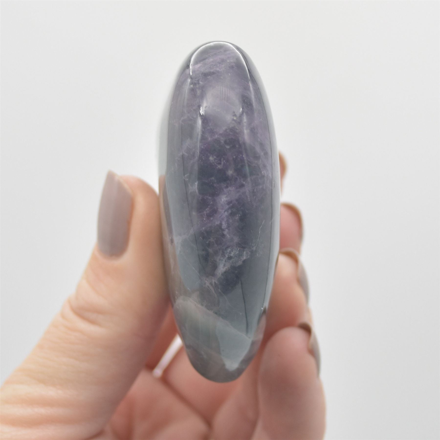 Rainbow Fluorite Crystal Heart - 6cm - 1 Count - Image 9