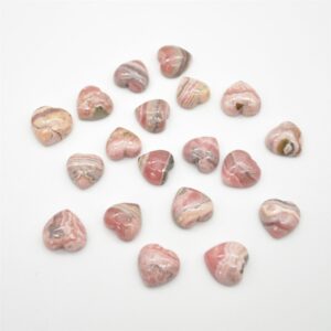 Rhodochrosite Tiny Heart - 1.5cm - 1 Count