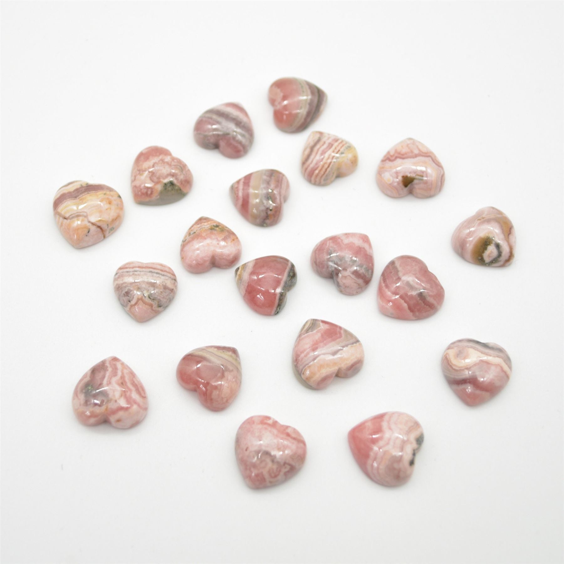 Rhodochrosite Tiny Heart - 1.5cm - 1 Count