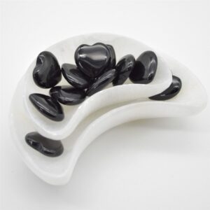 Silver Sheen Obsidian Heart - 3cm - 1 Count
