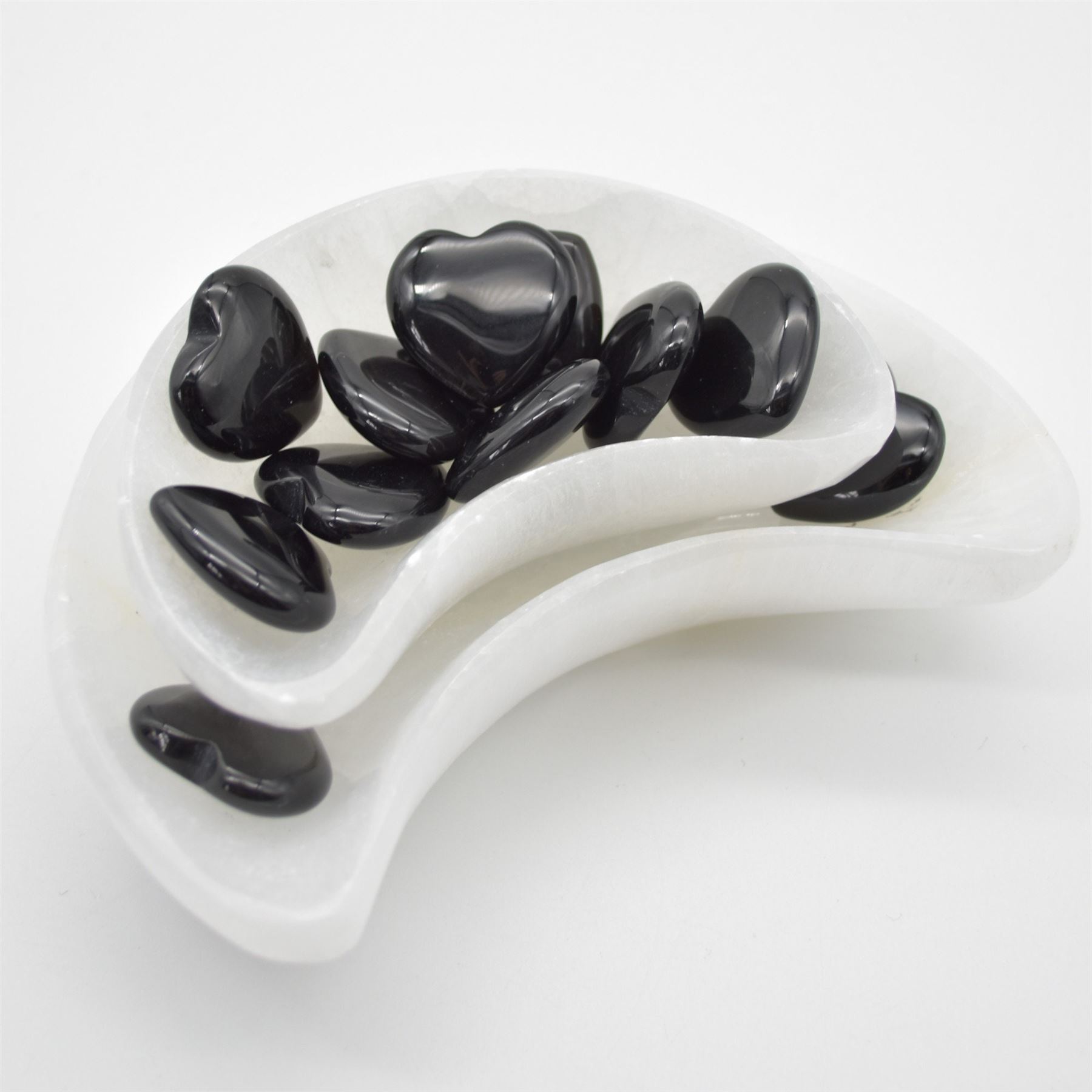Silver Sheen Obsidian Heart - 3cm - 1 Count