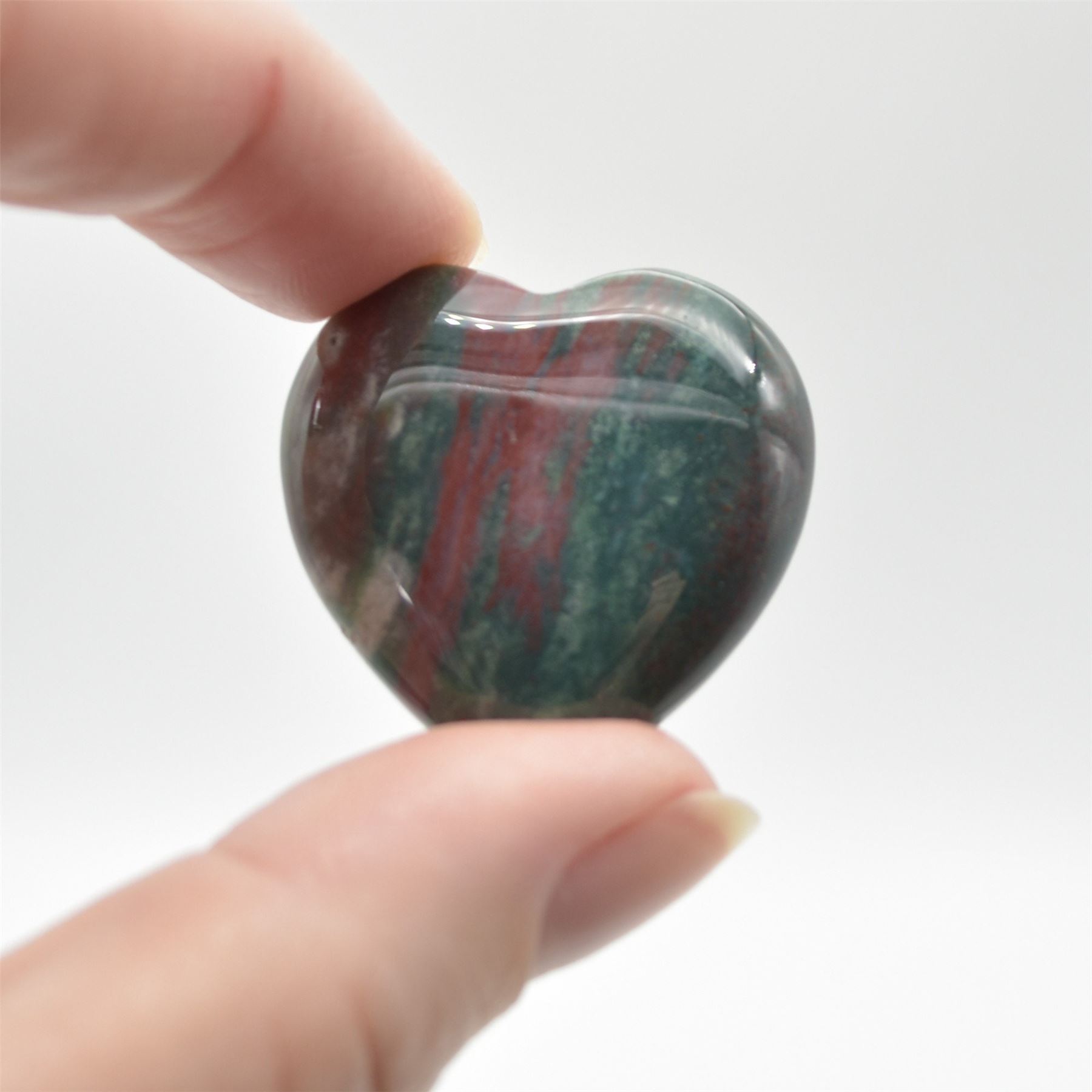 Bloodstone Heart - 3cm - 1 Count - Image 4