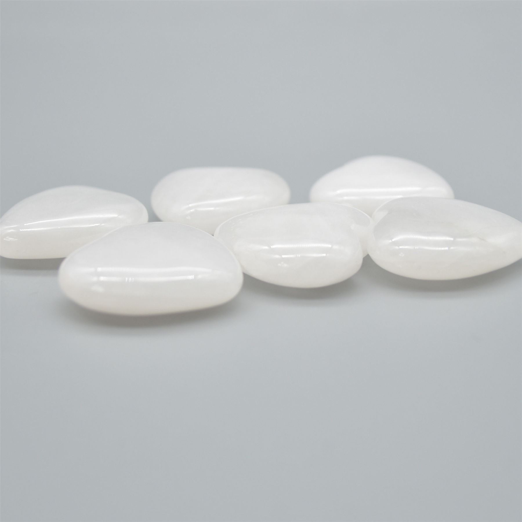 White Snow Jade Heart - 3cm - 1 Count - Image 3