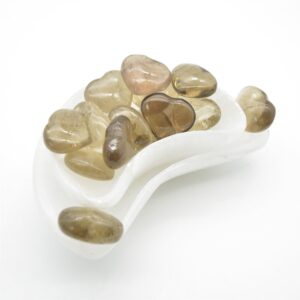 Smoky Quartz Puffy Heart - 3cm - 1 Count