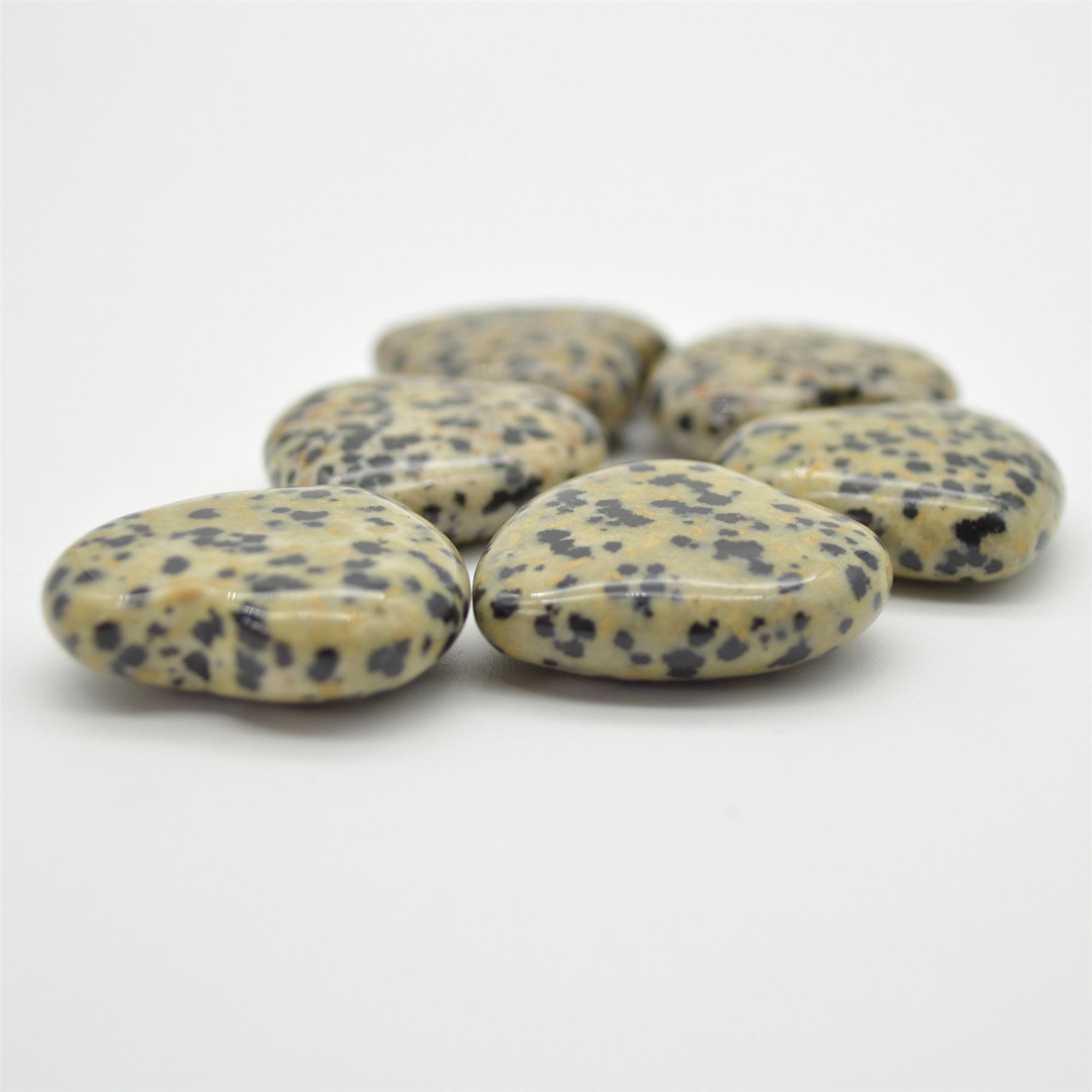 Dalmatian Jasper Heart - 3cm - 1 Count - Image 3