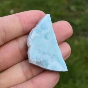 Larimar Dolphin Stone Freeform Raw Slab Slice - 18 grams - #029