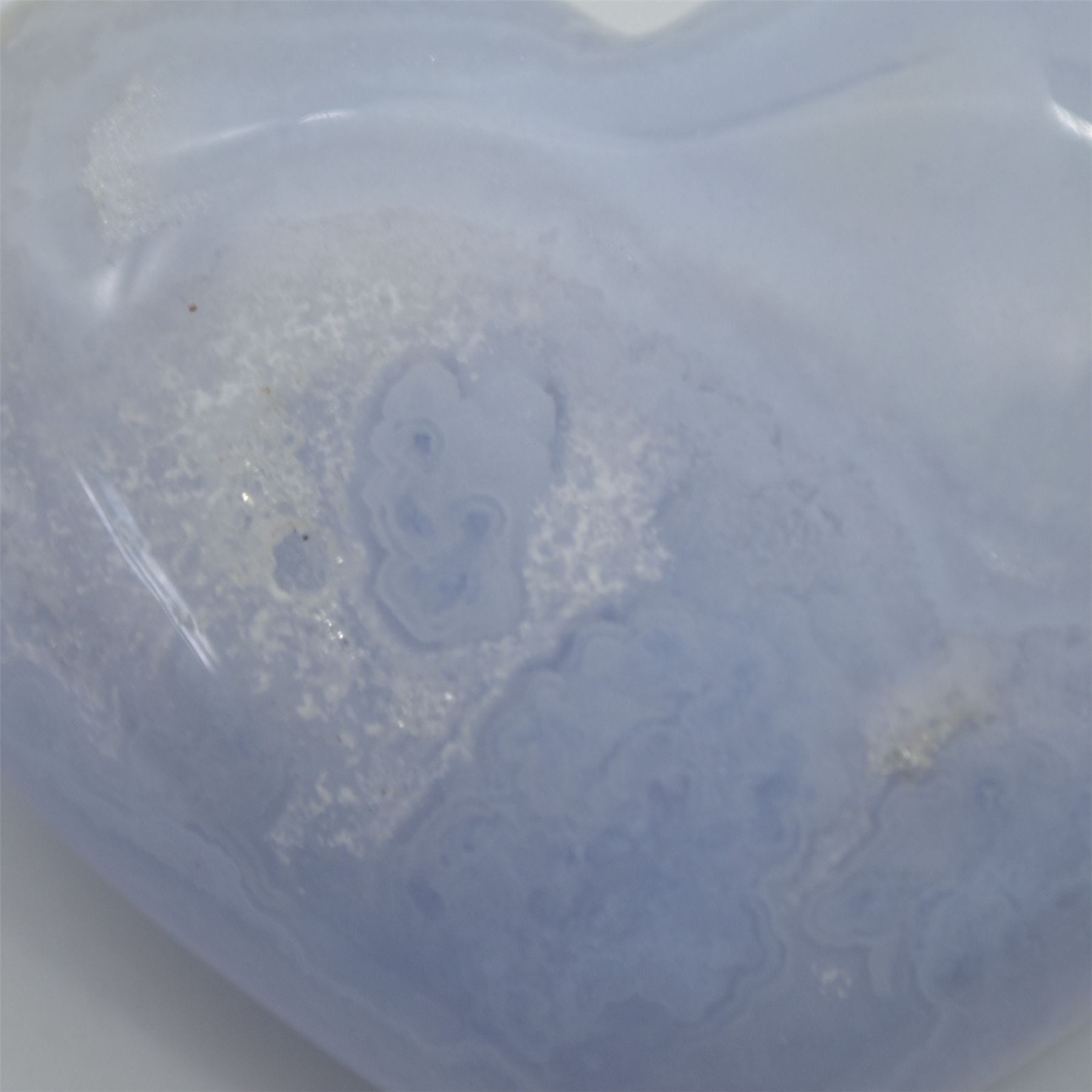 Blue Lace Agate Puffy Heart - 3cm - #03 - Image 4