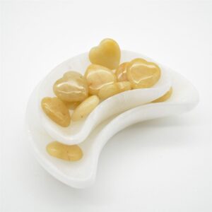 Dark Yellow Calcite Heart - 3cm - 1 Count