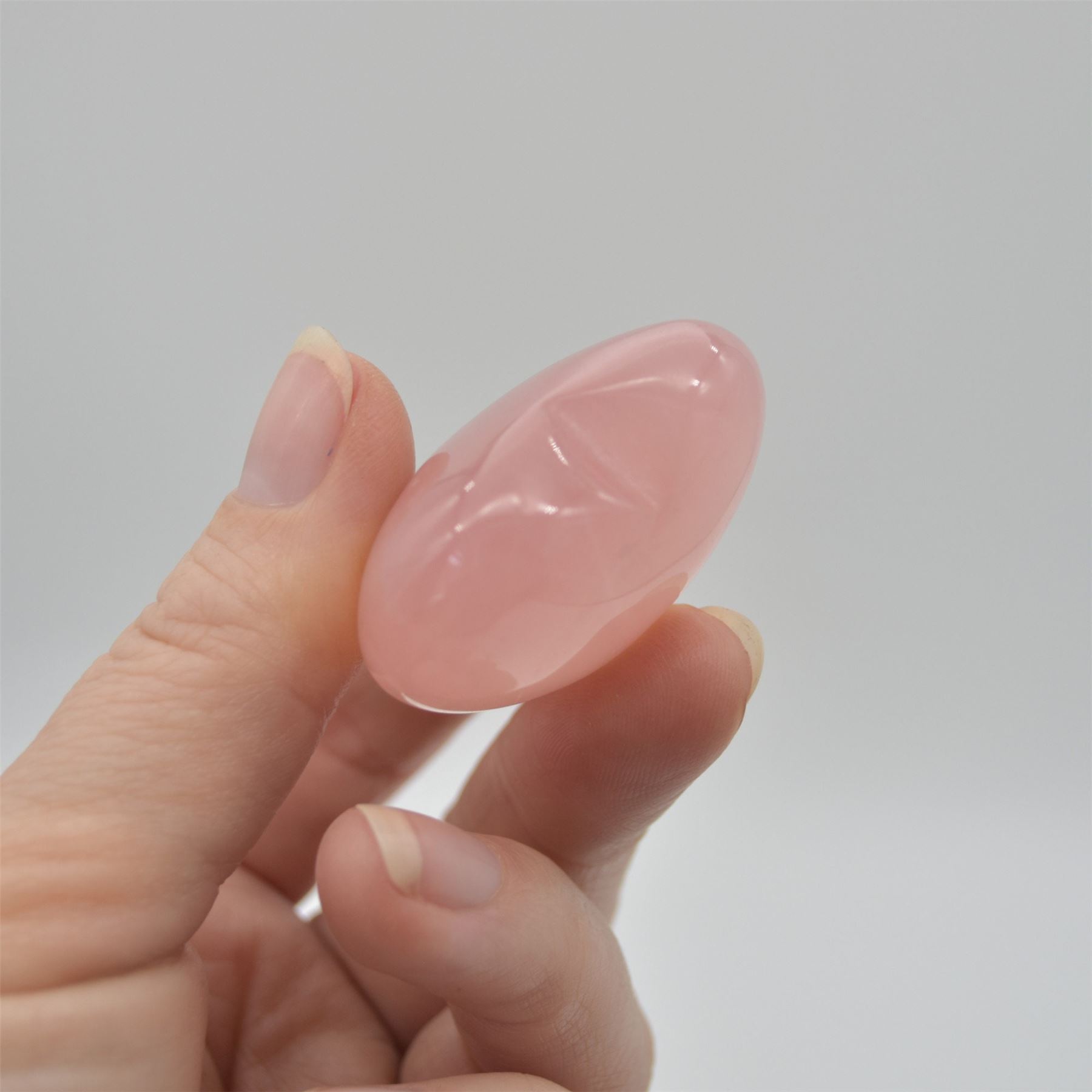 Rose Quartz Puffy Crystal Heart - 4cm - 1 Count - Image 7