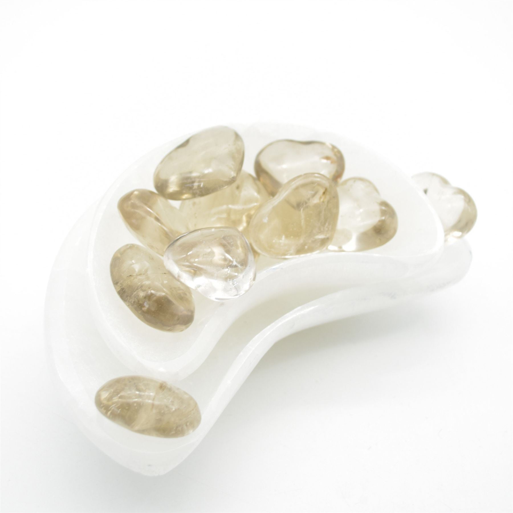 Pale Smoky Quartz Puffy Heart - 3cm - 1 Count