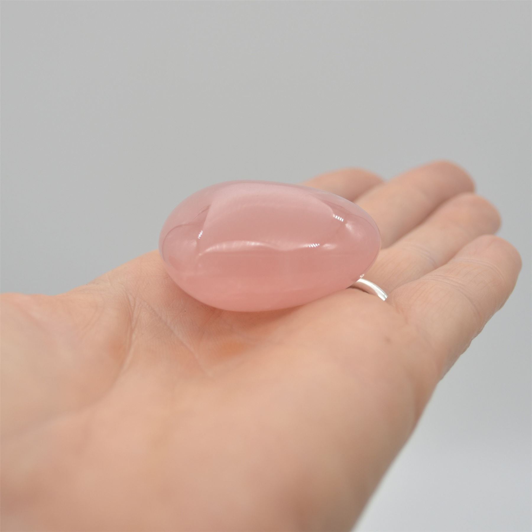 Rose Quartz Puffy Crystal Heart - 4cm - 1 Count - Image 6