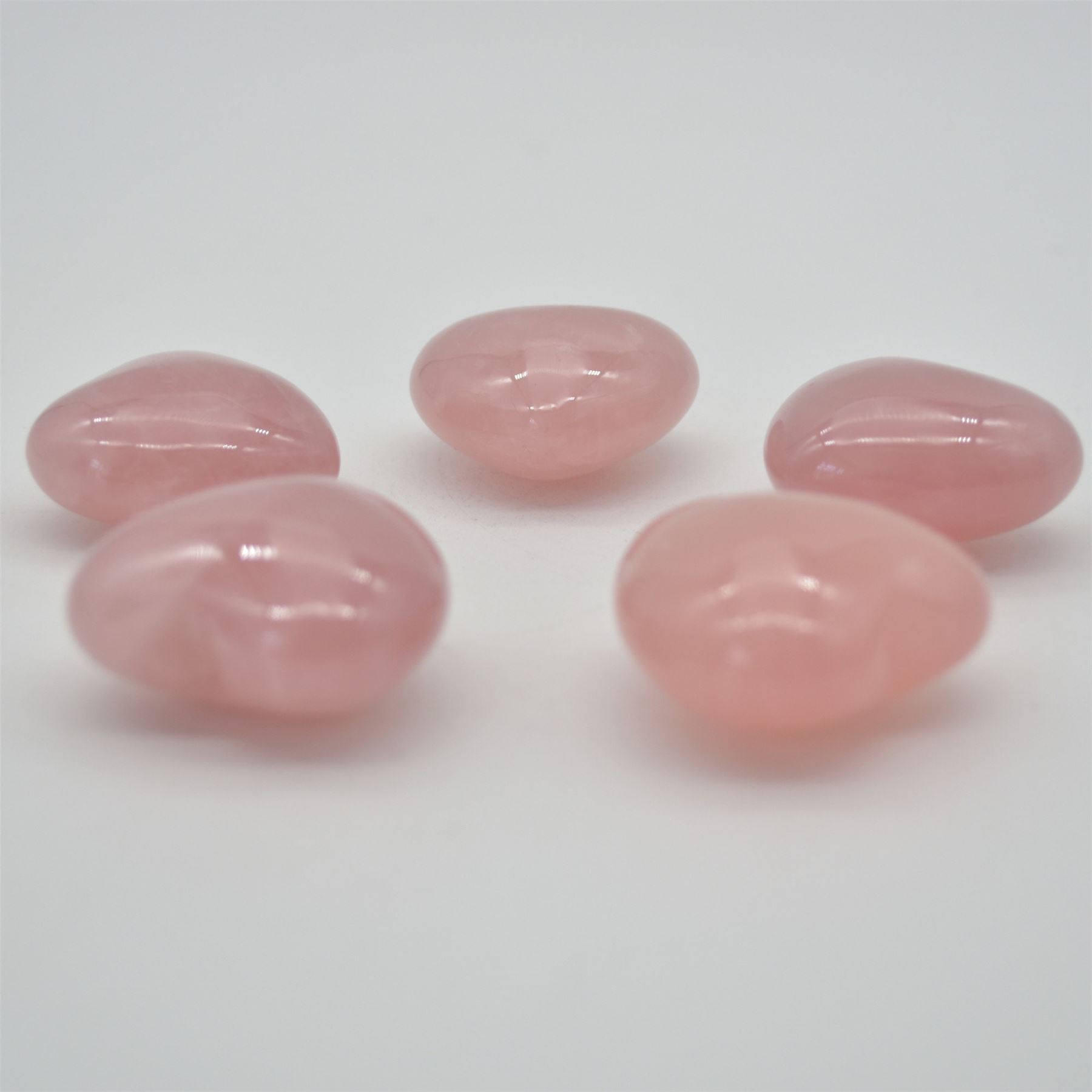 Rose Quartz Puffy Crystal Heart - 4cm - 1 Count - Image 3